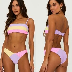 Beach Riot Victoria Bottom In Sublime Spring Colorblock‎